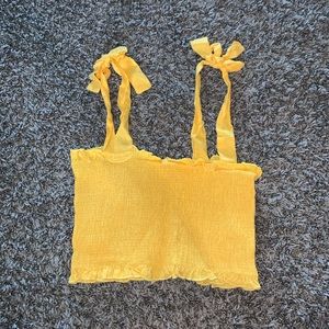 Tied string tube top